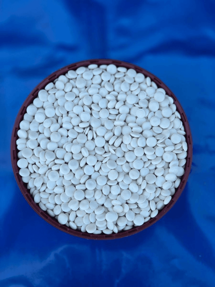 Off-White / Milky White Plastic Granules
